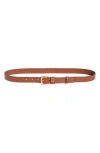 Valentino Garavani Vlogo Signature Leather Belt In Brown