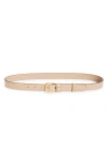 Valentino Garavani Vlogo Signature Leather Belt In Brown
