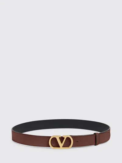 Valentino Garavani Vlogo Signature Leather Belt In Purple