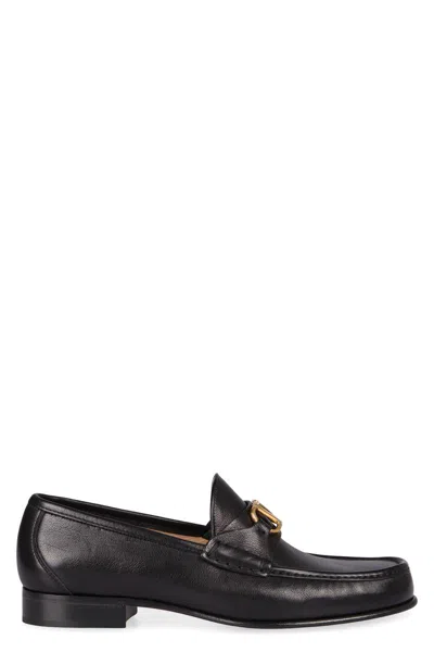 VALENTINO GARAVANI VALENTINO GARAVANI VLOGO SIGNATURE LEATHER LOAFERS