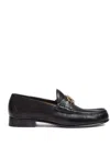 Valentino Garavani Vlogo Signature Leather Loafers In Black