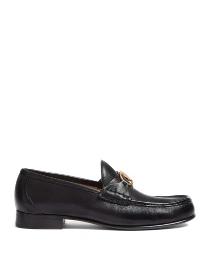 Valentino Garavani Vlogo Signature Leather Loafers