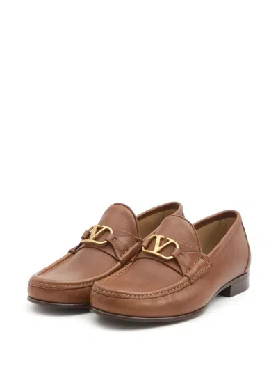 VALENTINO GARAVANI VALENTINO GARAVANI VLOGO SIGNATURE LEATHER LOAFERS