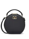 Valentino Garavani Vlogo Signature Leather Mini Bag In Black