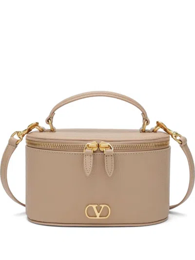 Valentino Garavani Vlogo Signature Leather Mini Bag In Pink