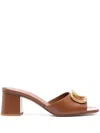 Valentino Vlogo Signature 60mm Patent Sandals