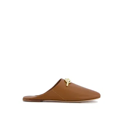 Valentino Garavani Vlogo Signature Leather Mules Women