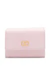 Valentino Garavani Women Vlogo Signature Leather Wallet In Pink