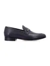 Valentino Garavani Men Vlogo Signautre Leather Loafers In Black