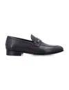 Valentino Garavani Men Vlogo Signautre Leather Loafers In Black