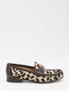 Valentino Signature Loafers Animalier Pattern In Animal Print
