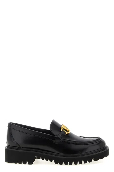 Valentino Garavani 'vlogo Signature' Loafers In Black