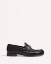 Valentino Vlogo Signature Loafer Lace-up Shoes Black In Multi