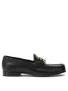 Valentino Garavani Woman Loafers Black Size 8 Leather In Multi