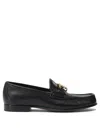 Valentino Garavani Woman Loafers Black Size 8 Leather In Multi