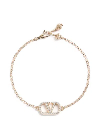 Valentino Garavani Vlogo Signature Bracelet In Gold