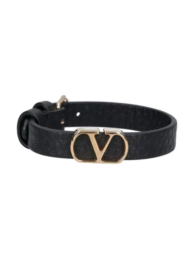 Valentino Garavani Vlogo Signature Mini Accessory With Adjustable Strap In Black
