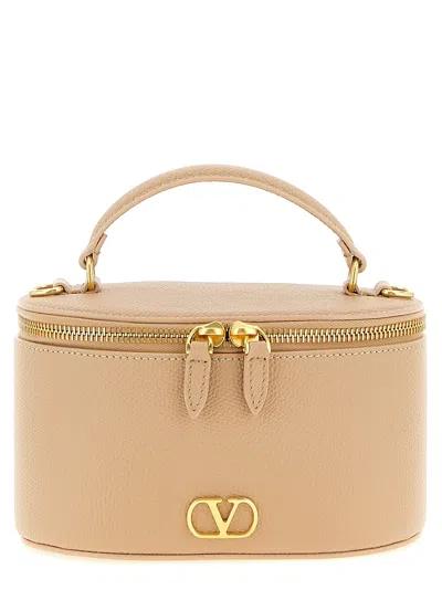 Valentino Garavani Vlogo Signature Mini Crossbody Bag Crossbody Bags Pink In Neutral