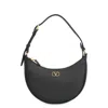 Valentino Garavani Vlogo Signature Mini Leather Hobo Bag In Black