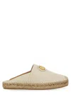 Valentino Vlogo Grainy Leather Mule Espadrille