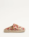 Valentino Cherryfic Leather-trim Espadrille In Multi