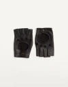 Valentino Garavani Vlogo Gloves In Black/gold