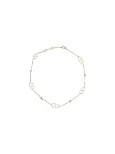 Valentino Garavani Vlogo Signature Necklace In Gold