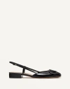 Valentino Garavani Vlogo Signature Patent Leather Slingback 20mm Woman Black 42