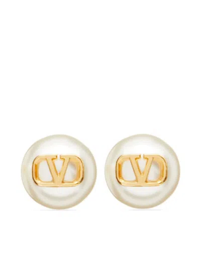 Valentino Garavani Vlogo Signature Pearl Earrings