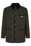 Valentino Garavani Olive Quilted Jacket With Vlogo Patch