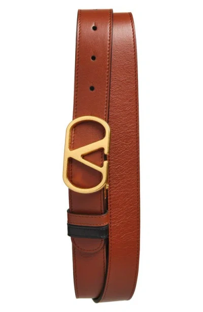 Valentino Garavani Vlogo Signature Reversible Belt In Multi