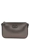 Valentino Garavani Vlogo Signature Shoulder Bag In Gray