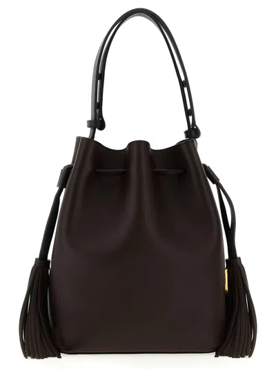Valentino Garavani Vlogo Signature Shoulder Bag Shoulder Bags Brown