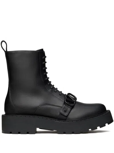Valentino Garavani "vlogo Signature" Strappy Ankle Boots