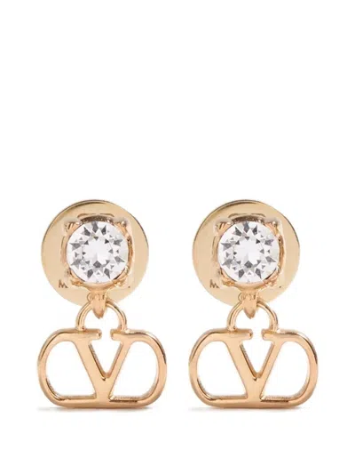 Valentino Garavani Vlogo Signature Strass Earrings In Multi