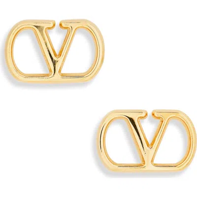 Valentino Garavani Valentino Vlogo Signature Earrings In Gold