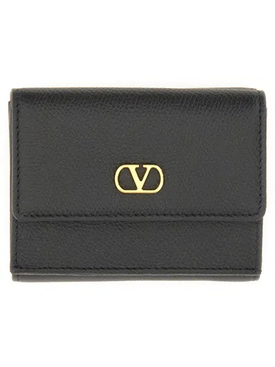 VALENTINO GARAVANI VALENTINO GARAVANI "VLOGO SIGNATURE" TRIFOLD WALLET