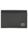 Valentino Snap Button Logo Cardholder Wallet