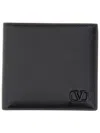 Valentino "bi-fold Vlogo Signature" Wallet In Black