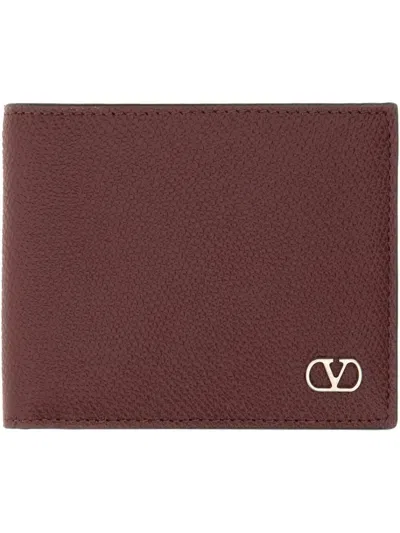 Valentino Garavani "vlogo Signature" Wallet In Gray