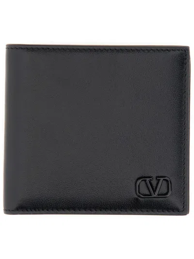 Valentino Garavani Vlogo Signature Wallet In Black