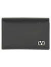 Valentino Snap Button Logo Cardholder Wallet