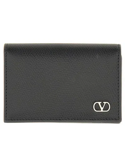 Valentino Garavani Vlogo Signature Wallet In Black
