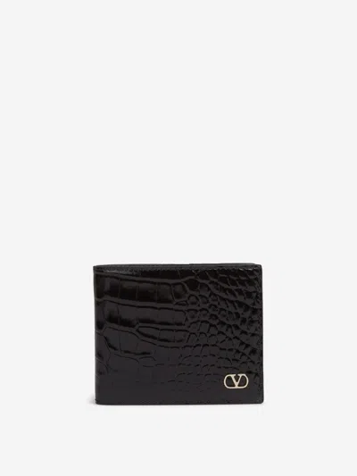 Valentino Garavani Vlogo Signature Wallet In Black