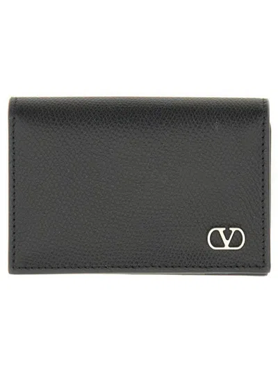 Valentino Garavani "vlogo Signature" Wallet In Black