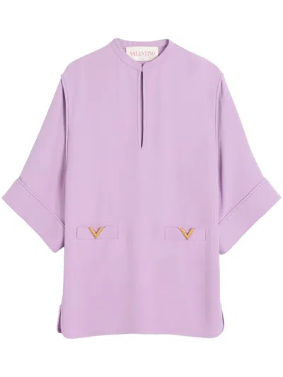 VALENTINO VALENTINO GARAVANI VLOGO SILK MINI DRESS