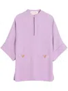 Valentino Light Purple Vlogo Mini Dress