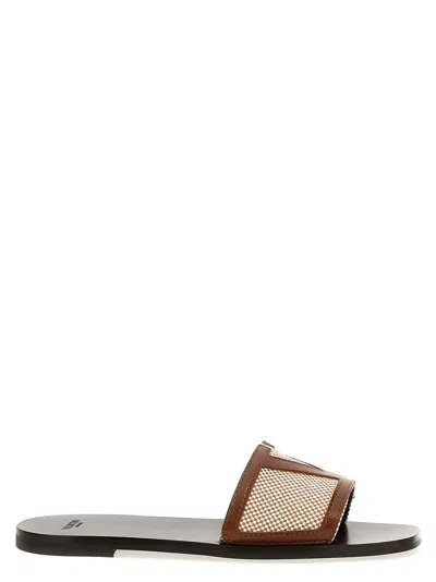 Valentino Garavani Vlogo Slide In Brown