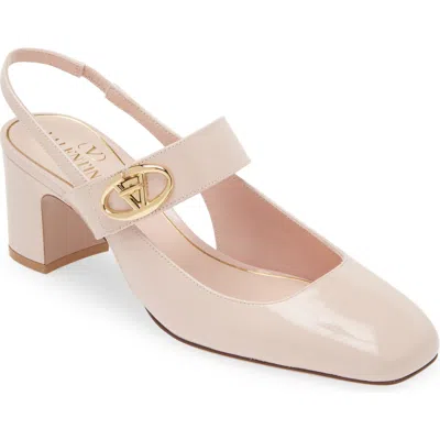 Valentino Garavani Vlogo Slingback Pump In Pink