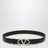 Valentino The Bold Edition Vlogo Belt In Black